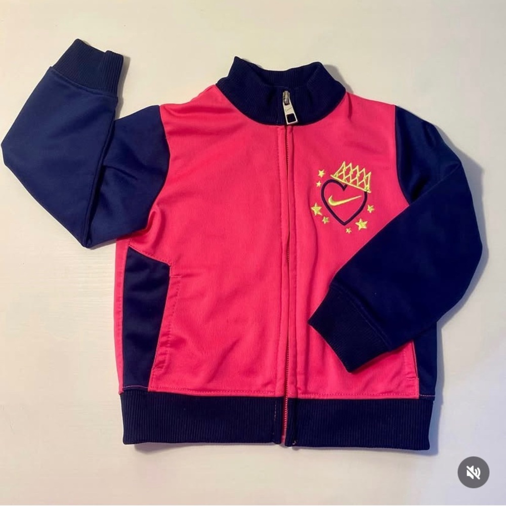 Baby Girl Nike Zip Up Track Jacket with crown embroidery 👑 18 months
